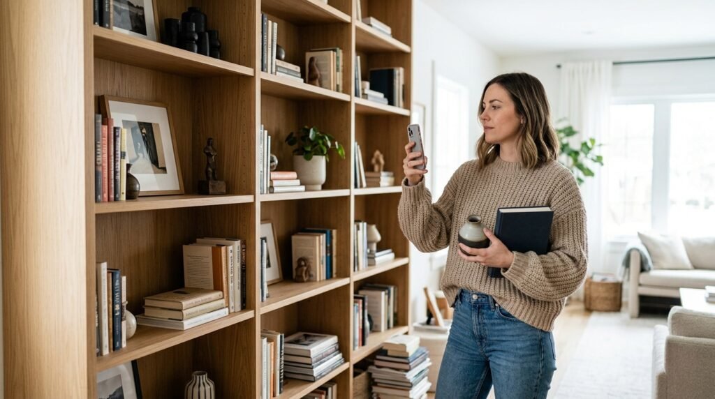 style a bookshelf